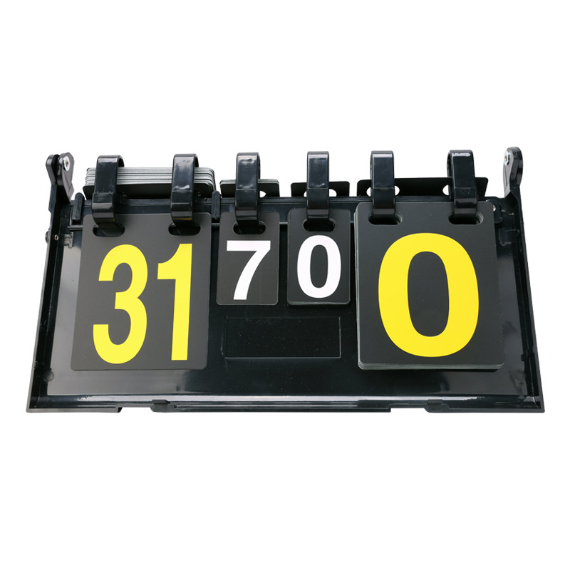 Table Tennis Match - Double Sided Flip Scoreboard Replaceable Number
