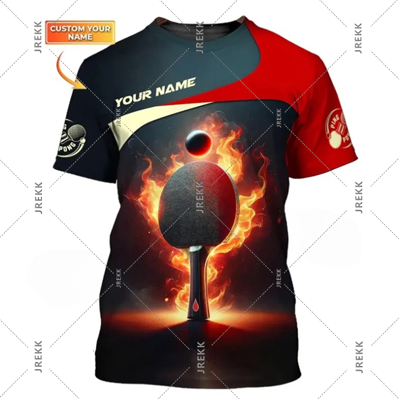 Table Tennis T Shirt For Men C - Table Tennis Name 评论和价格