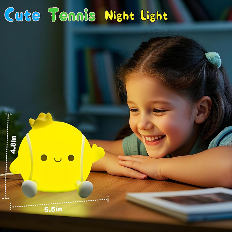 Cute Tennis Night Light Silico - Table Tennis Kids 评论和价格