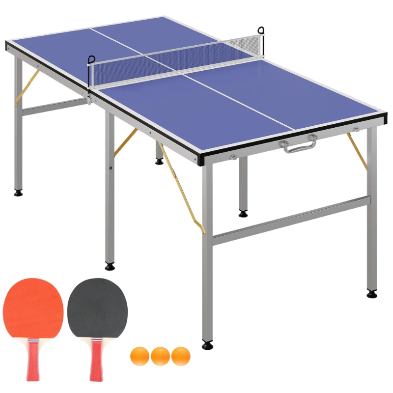 6X3ft Portable Ping Pong Table - Table Tennis Usa Team 评论和价格