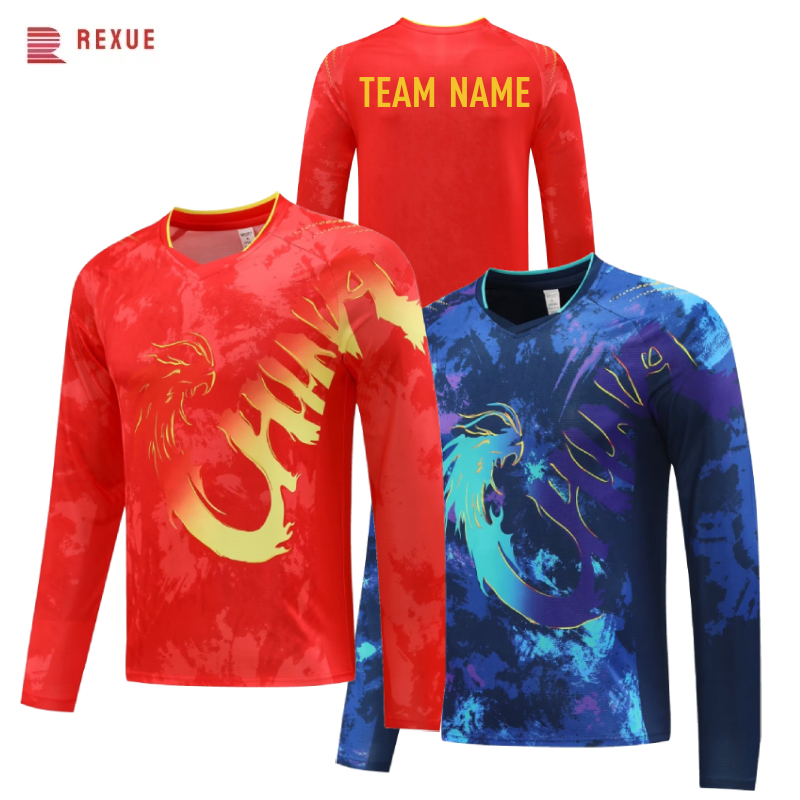 China Dragon Long Sleeve Table - Table Tennis Logo Free 评论和价格