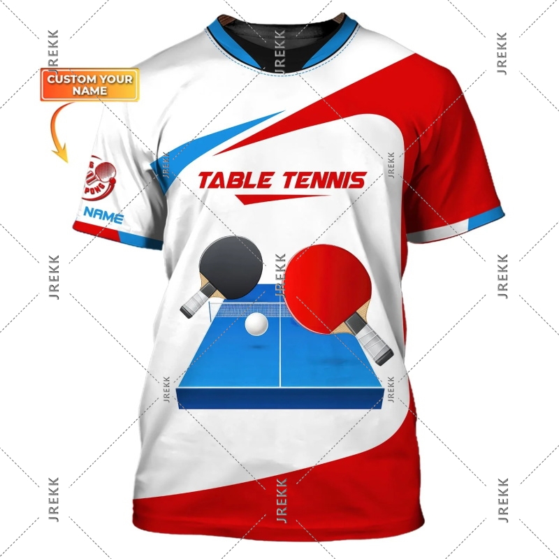 Table Tennis T Shirt For Men C - Table Tennis Name 评论和价格