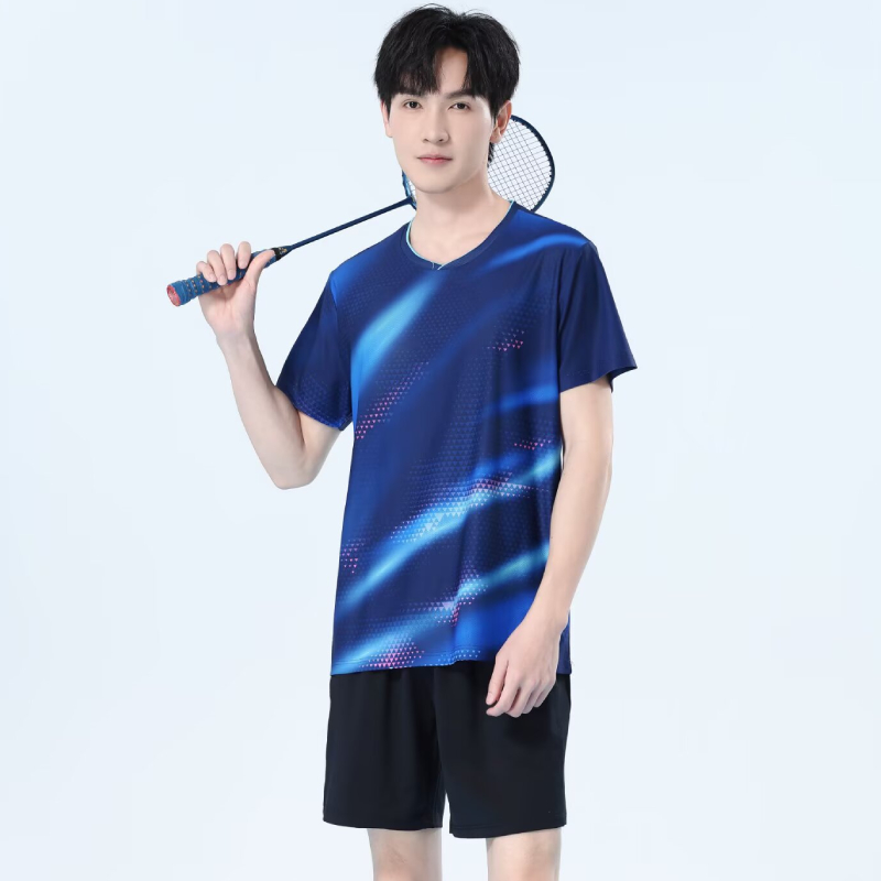 Men Quick Dry Badminton Shirt  - Table Tennis Logo Free 评论和价格
