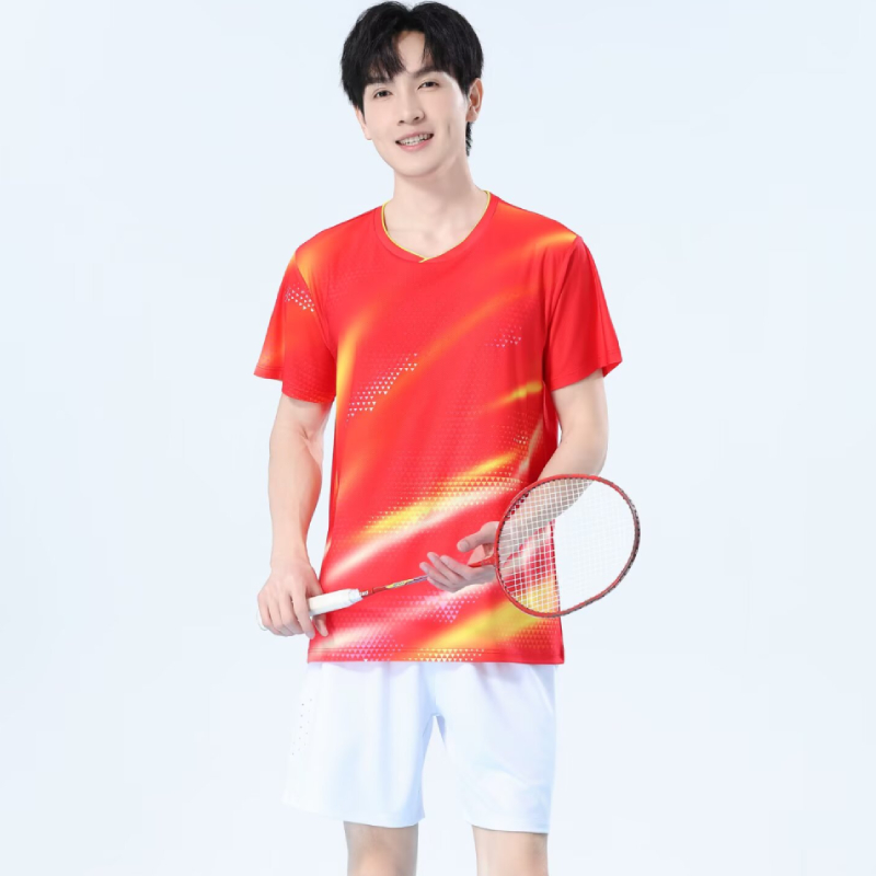 Men Quick Dry Badminton Shirt  - Table Tennis Logo Free 评论和价格